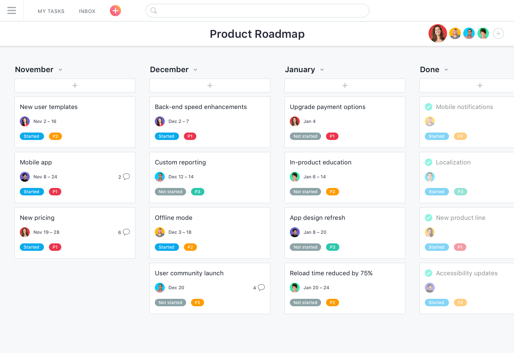 Agile Project Management Software & Tool • Asana